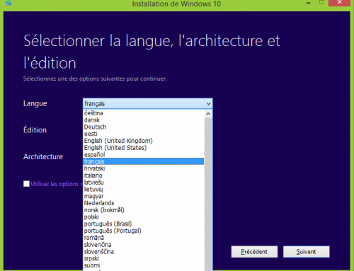 Comment changer la langue de Windows 10